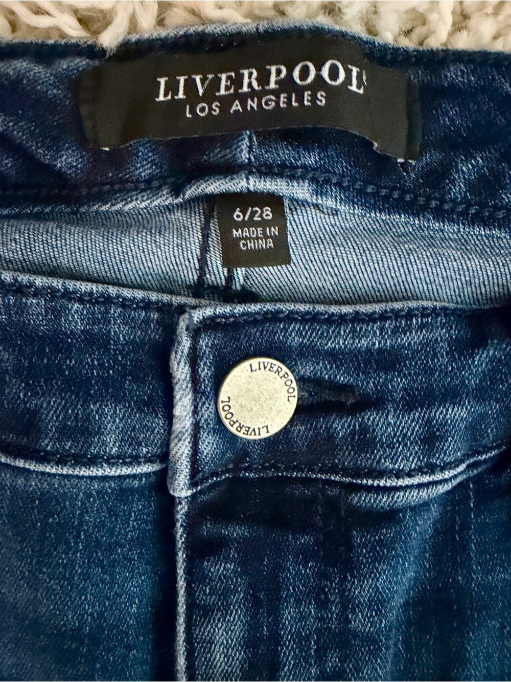 Liverpool Lucy Bootcut Jeans Indigo Wash Size 6 EUC - Picture 7 of 9